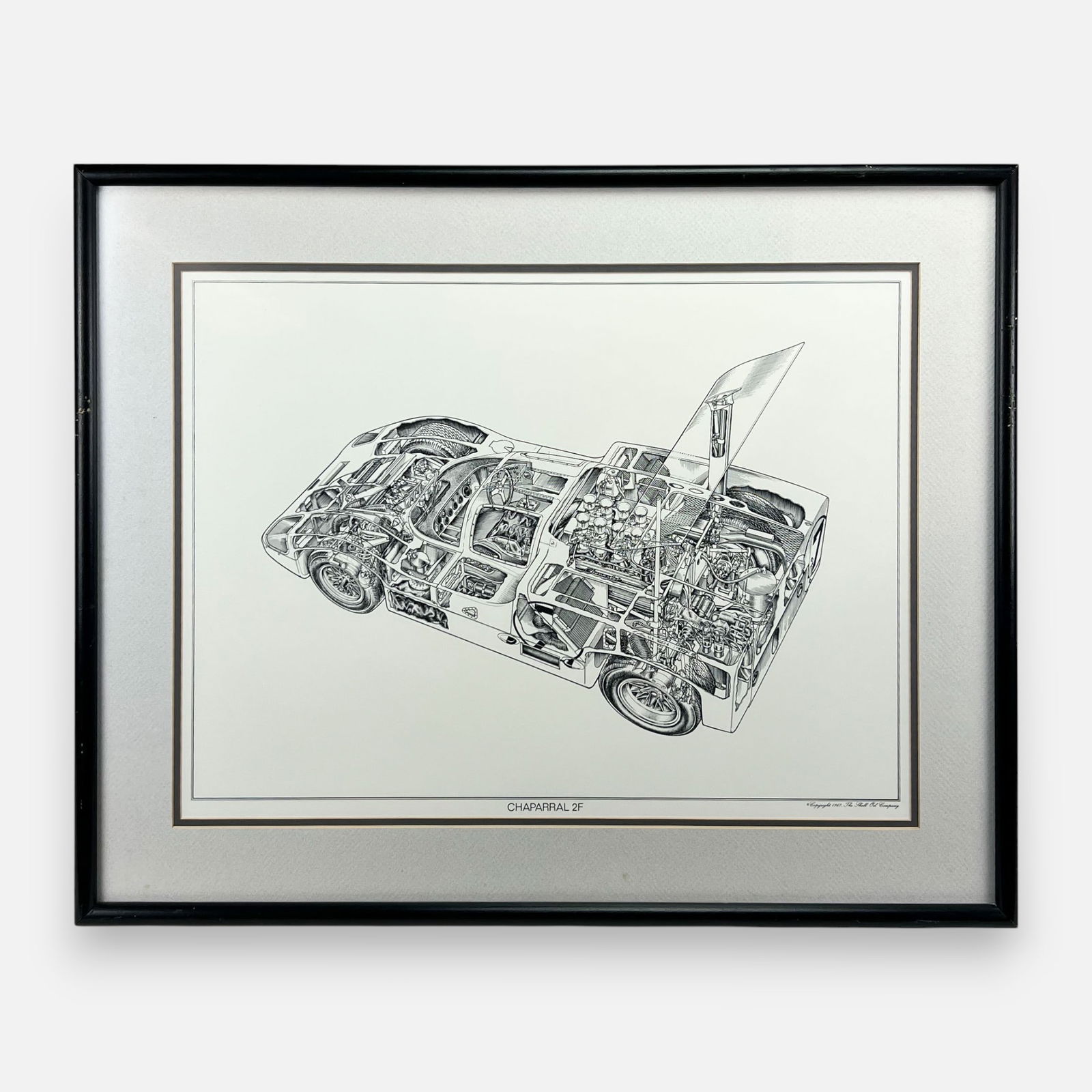 James Allington "Chaparral 2F" Cutaway Print Framed (1 of 5)