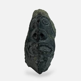 Cape Dorset Style Pangnirtung Inuit Native American Carved Stone Sculpture