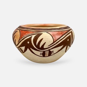 Nellie Nampeyo Native American Hopi-Tewa Pottery Vessel Bowl