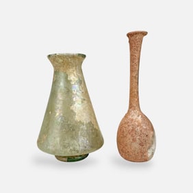 Two Ancient Roman Glass Vessels