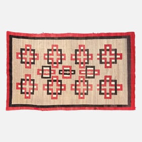 Vintage 20thC Native American Navajo Blanket Rug #2