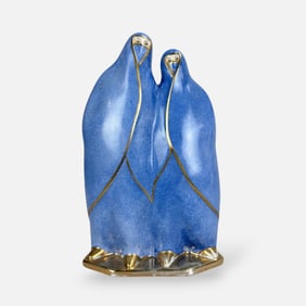 Limoges French Art Deco Orientalist "Bedouin Women" Porcelain Night Light Sculpture