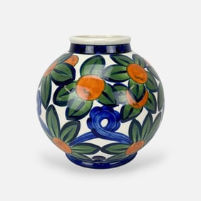 Antique Royal Copenhagen Aluminia Faience Art Pottery Danish Vase