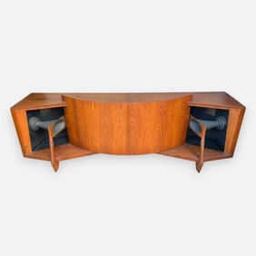 RARE JBL C44 Paragon Mid Century Modern Speaker Cabinet by Arnold Wolf and Richard Ranger