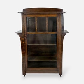 Limberts Arts & Crafts Mission Oak Glass Display Cabinet