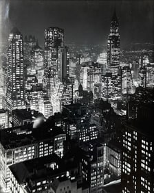 Todd Webb Original Silver Gelatin Black & White Signed 1946 Photograph "From Empire State Building"