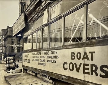 Original Berenice Abbott "CHANGING NEW YORK" 1936 Silver Gelatin Photograph Rope Store Peerless Co