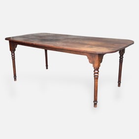 Antique 19thC Black Walnut Farmhouse Table
