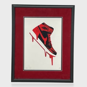 2015 Death & Co Nike Air Jordan Pop Art Pencil Signed & Numbered  Limited Edition Lithograph  Nike