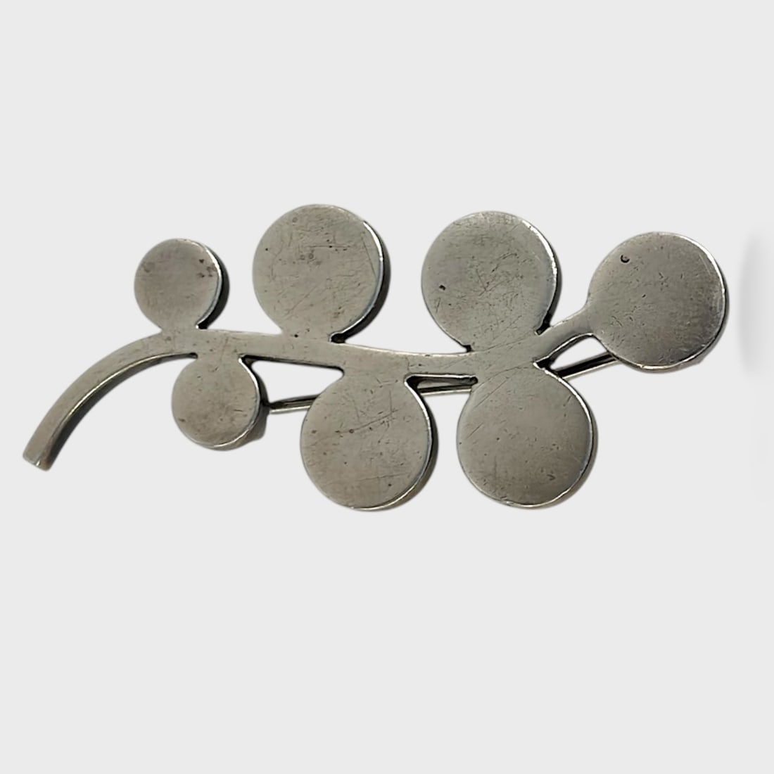 Fine Kalo Hand Wrought Sterling Silver Modernist Brooch Pin (1 of 3)