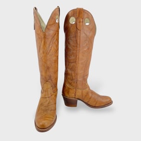 Vintage Biltrite Leather Western Cowboy Boots Ladies Size 6