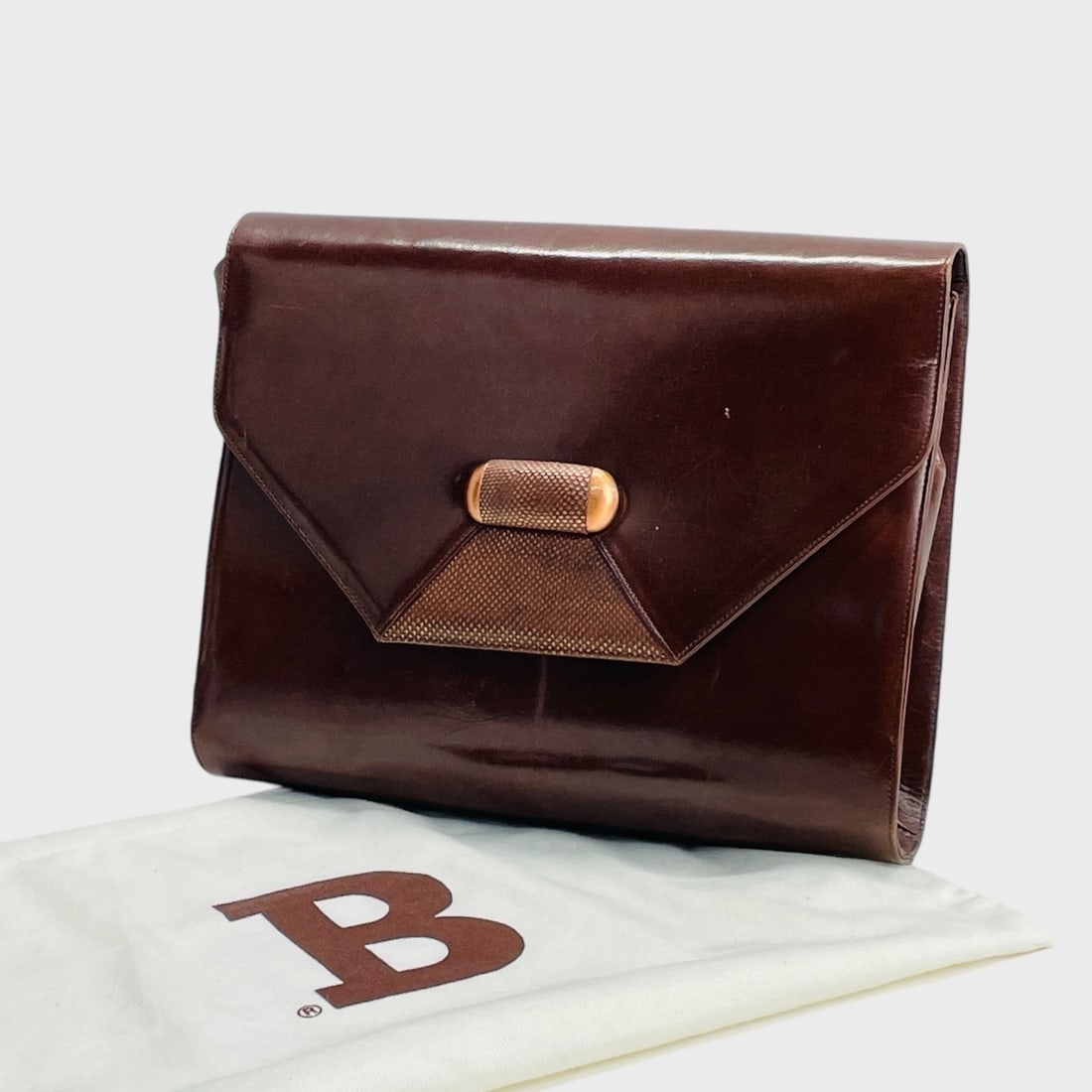 Bally Brown Leather Handbag w/ Dust Bag (1 of 8)