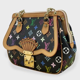 Louis Vuitton LV Multicolor Monogram Gracie  Handbag w/ Dust Bag