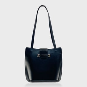 Bally Black Leather Shoulder Bag
