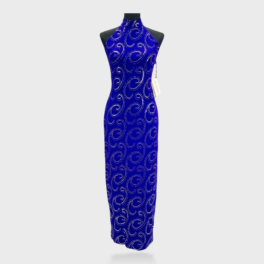 St. John By Marie Gray Size 2 Amethyst Gold Knit Evening Dress NWT (1 of 6)