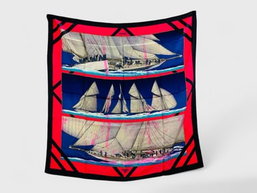 Hermes Rafales Silk Scarf Includes Box
