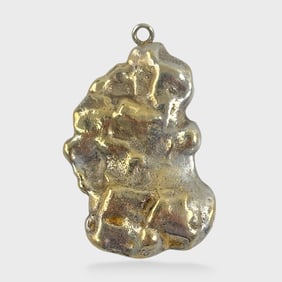 Fine 22K Gold Nugget Pendant