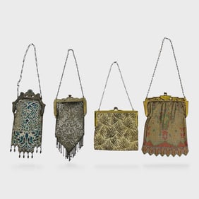 Collection Four Art Deco Mesh Handbags