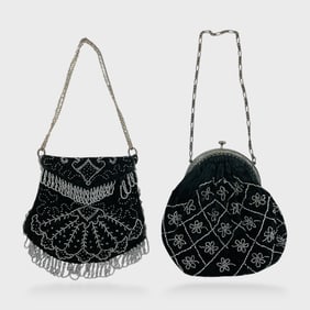 Vintage French Art Deco Beaded Evening Bags