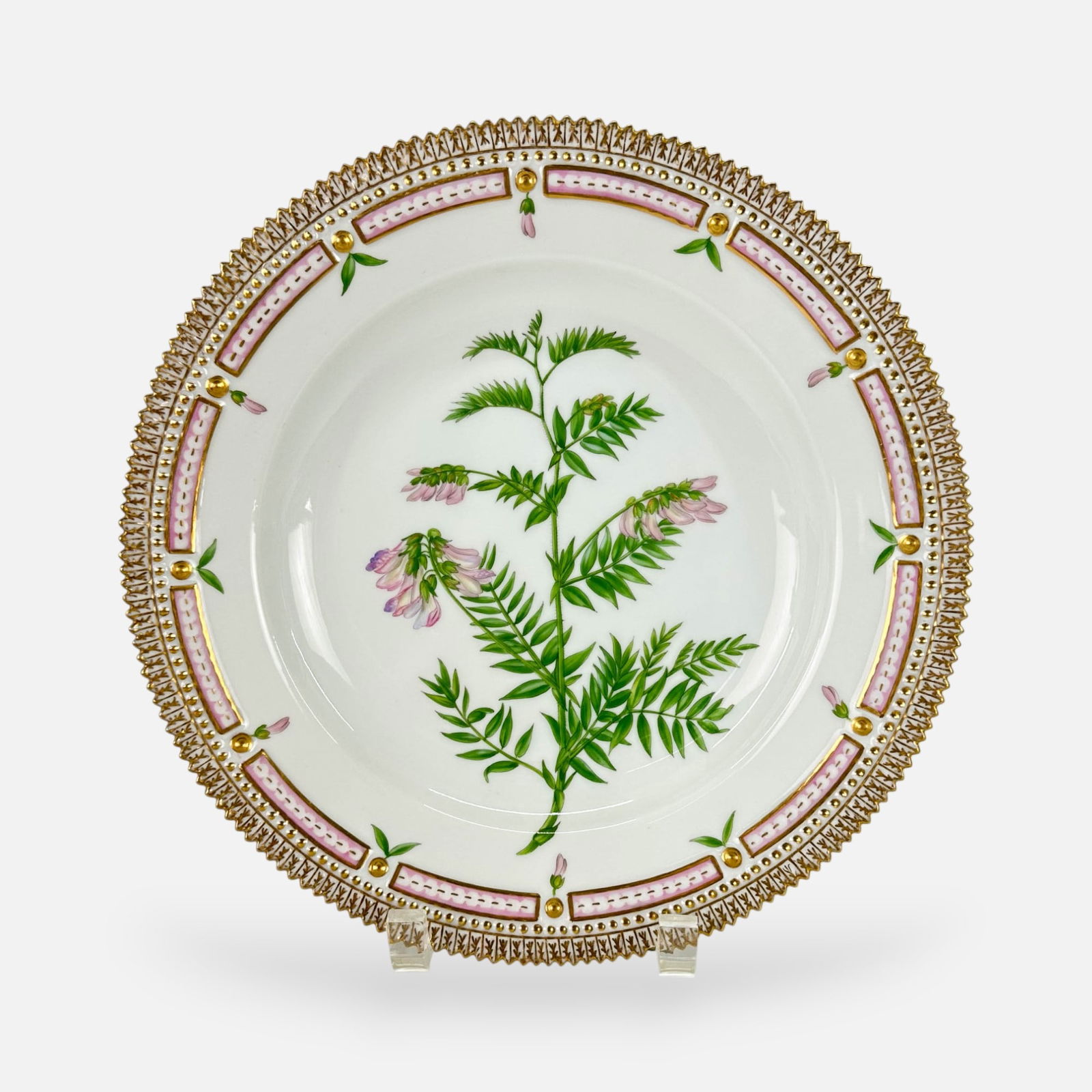 Royal Copenhagen Flora Danica Hand Painted Porcelain Plate Dish Vicia Orobus (1 of 5)
