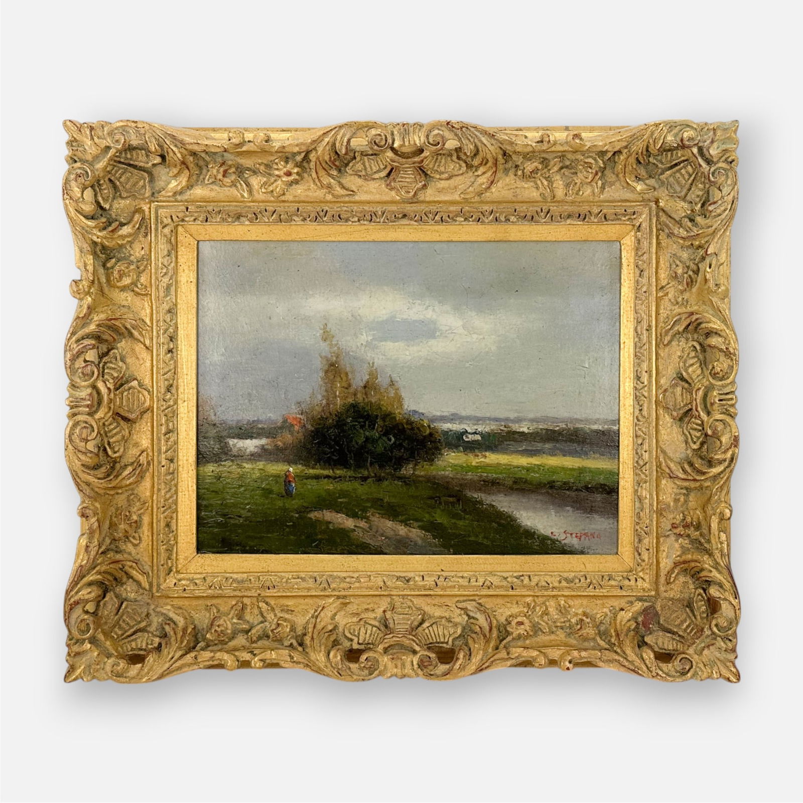 L. Stepano Contemporary Oil on Canvas Framed Impressionist Landscape Painting (1 of 8)