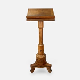 Carved Wood Lectern