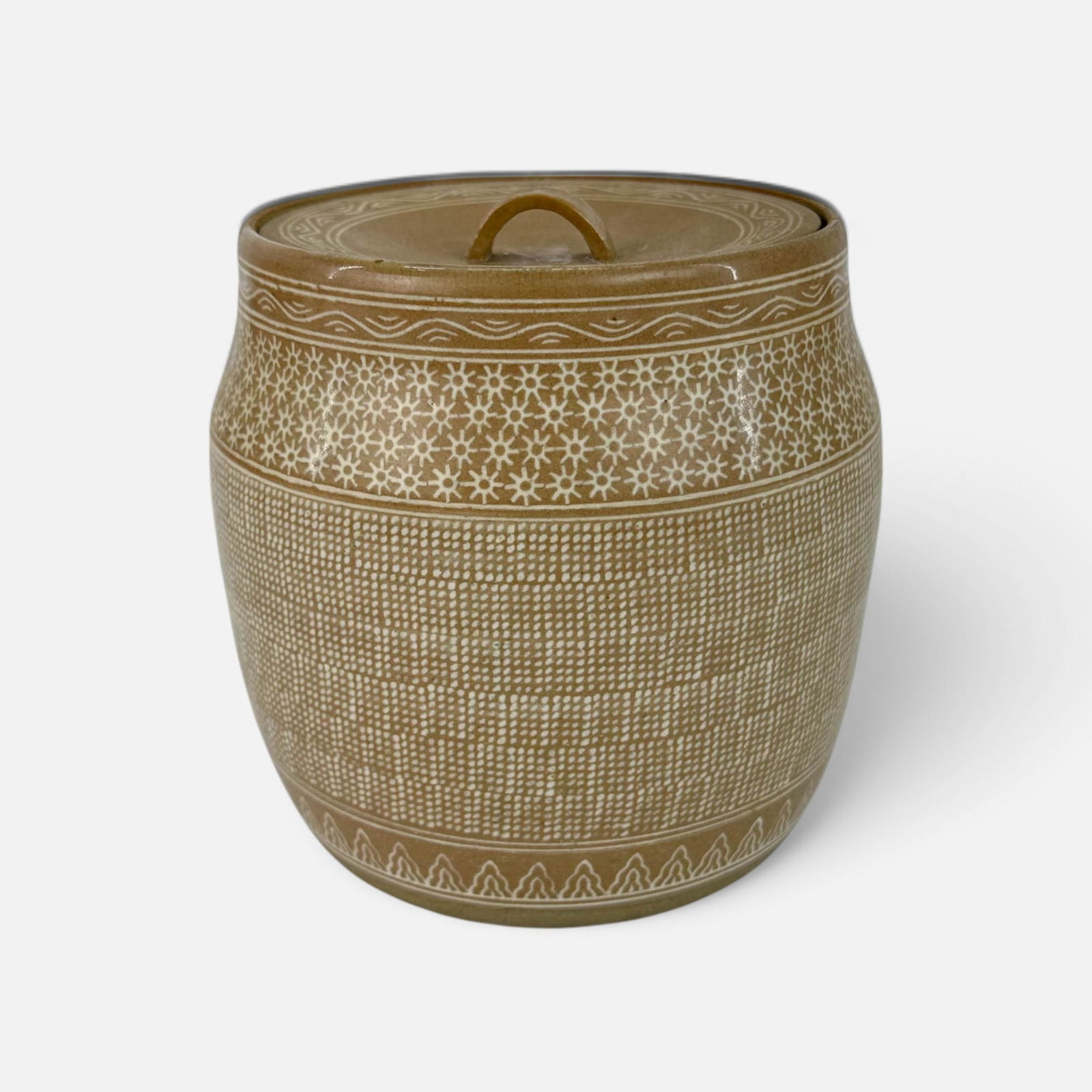 Japanese Karatsu Ware Studio Pottery "Mizusashi" Water Jug (1 of 7)