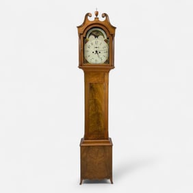 Antique 19thC Tall Case Clock Jacob Gorgas (attrib) Lancaster Pennsylvania