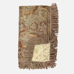 Vintage Original Italian Fortuny Fabric Blanket