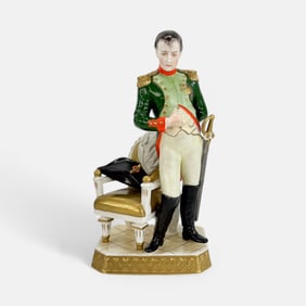 German Rudolf Kammer Porcelain Figurine of Napolean