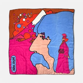Peter Max Vintage Psychedlic Pop Art Scarf