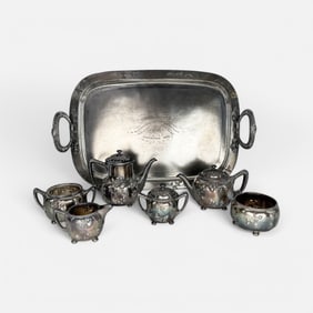 Antique Reed & Barton Silver Plate Serving Set