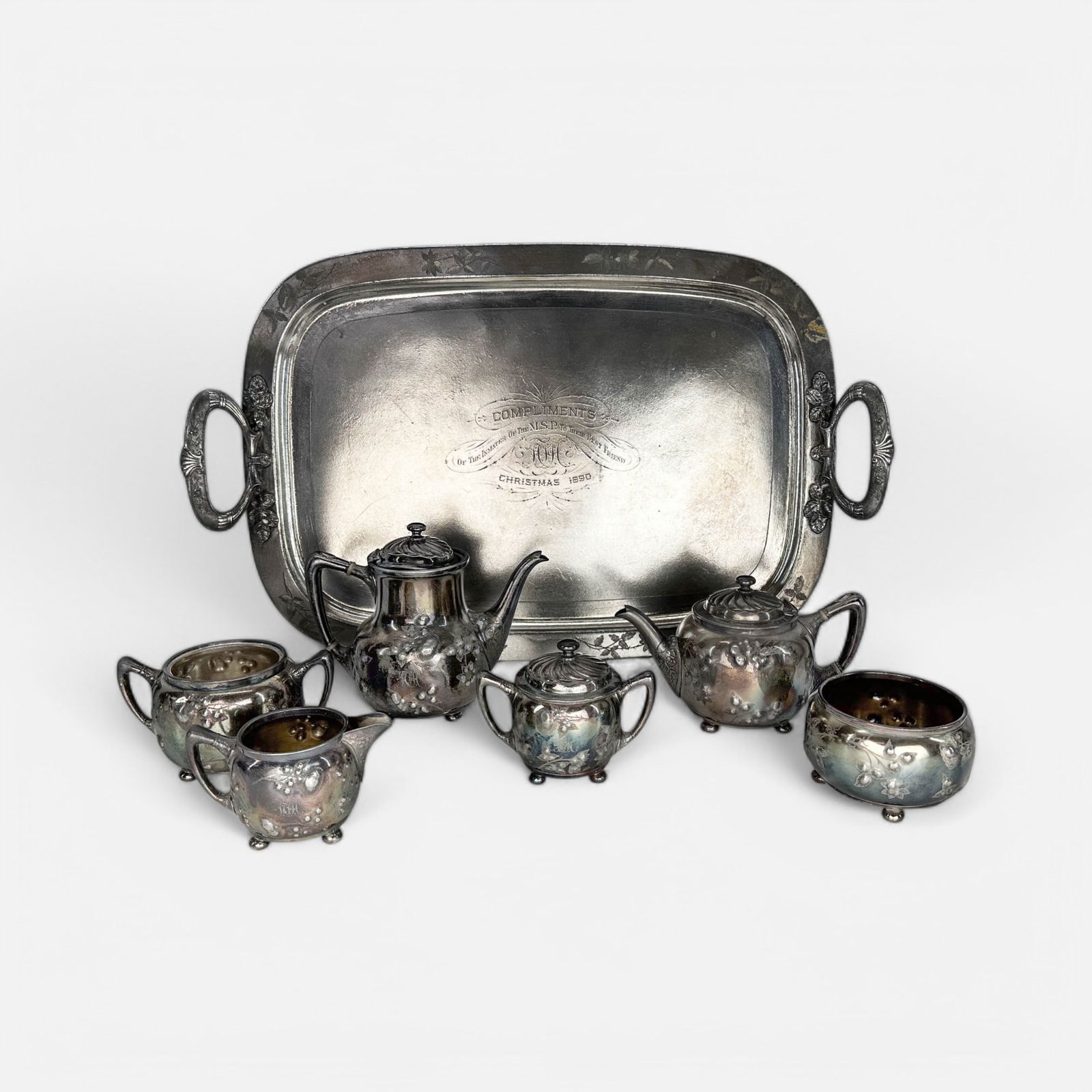 Antique Reed & Barton Silver Plate Serving Set (1 of 20)