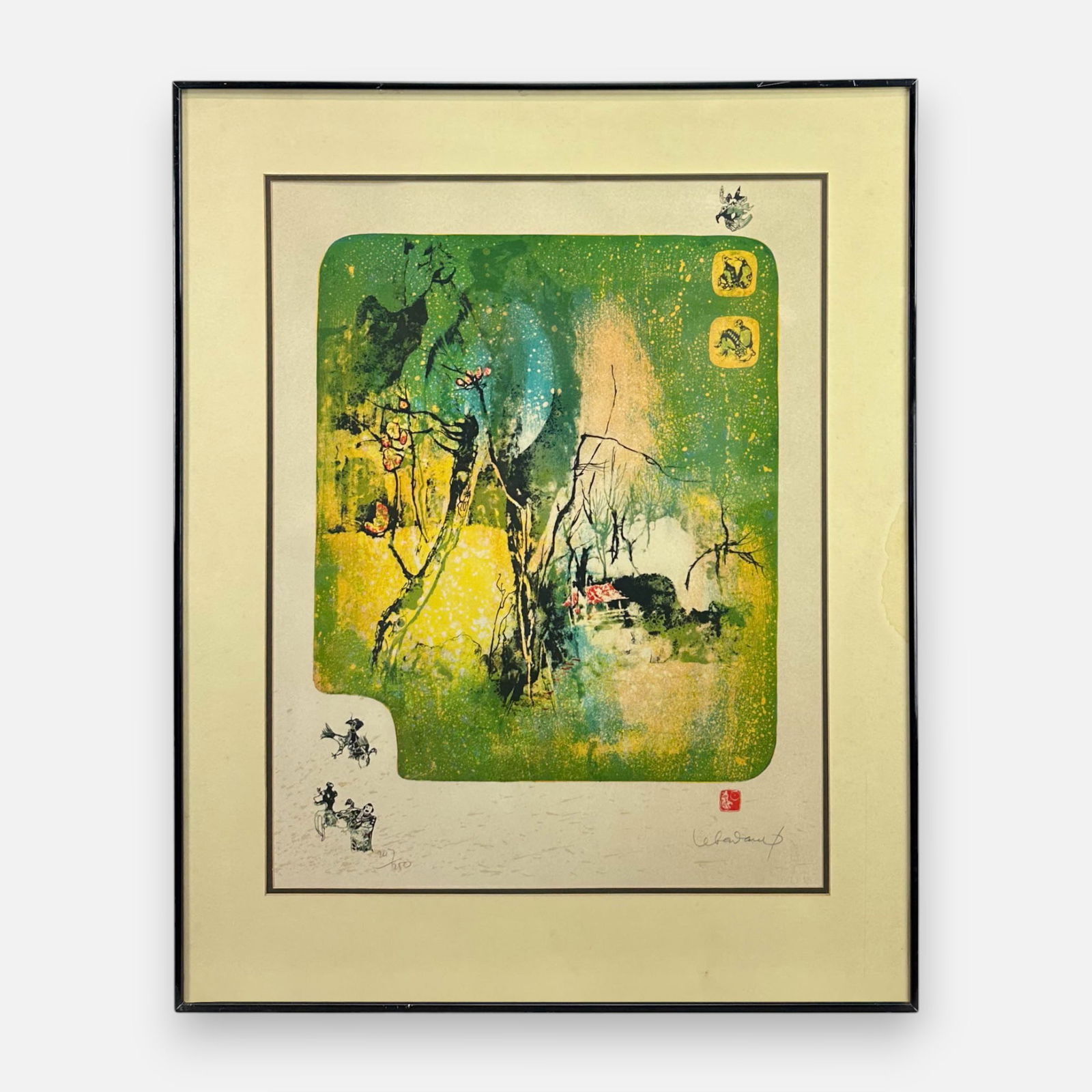 Hoi Lebadang 1970s Lithograph Framed Print (1 of 6)