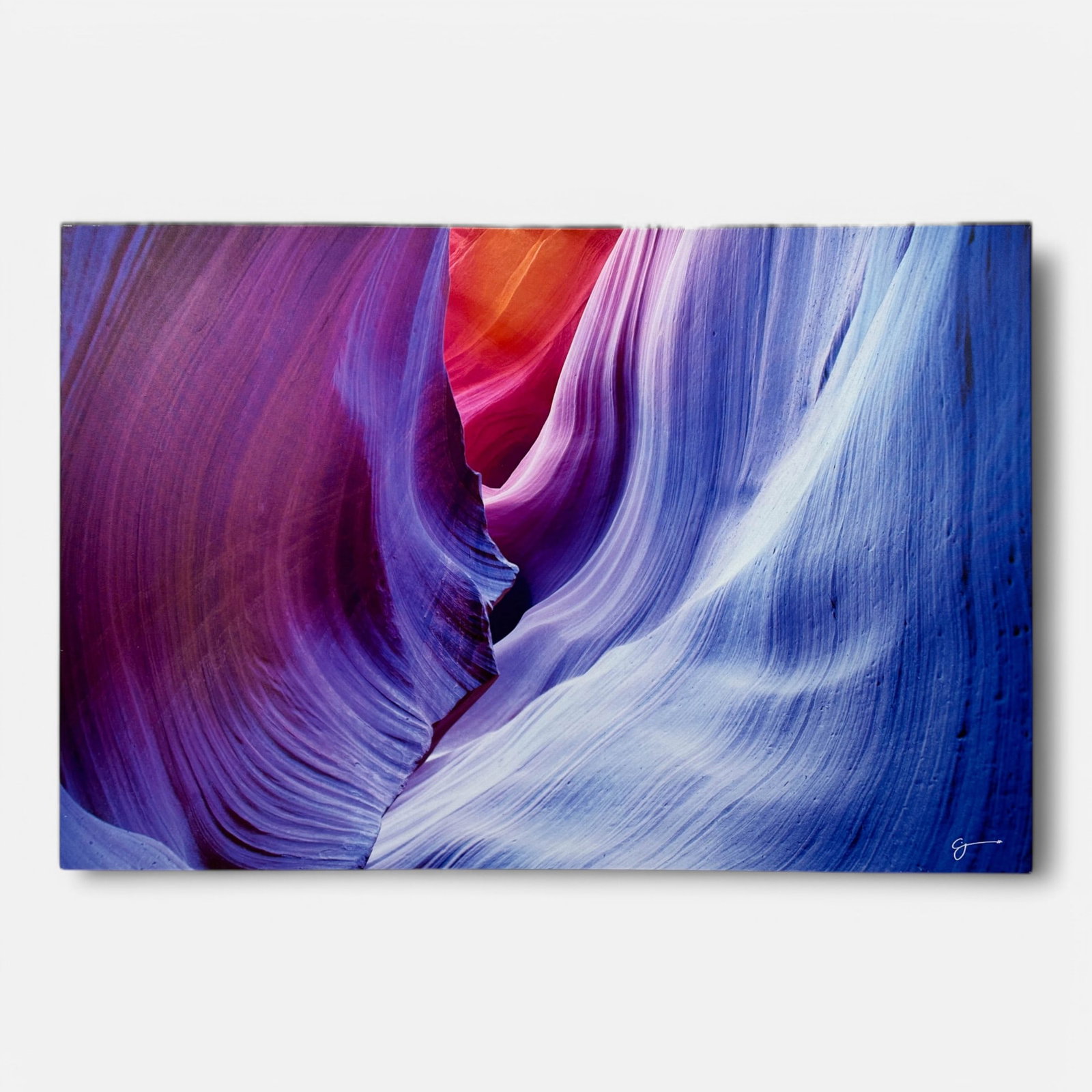 Craig Bill "Antelope Canyon" Photograph on Canvas: Signed in plate lower right. Very good, with some minor surface spots. Simple integrated shipping with LiveAuctioneers LiveShipping is now available. Bidders may still arrange their own shipping which