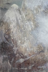 Yang Yanping "Thaw" Original Chinese Modernist Ink and Color Wash on Rice Paper Painting