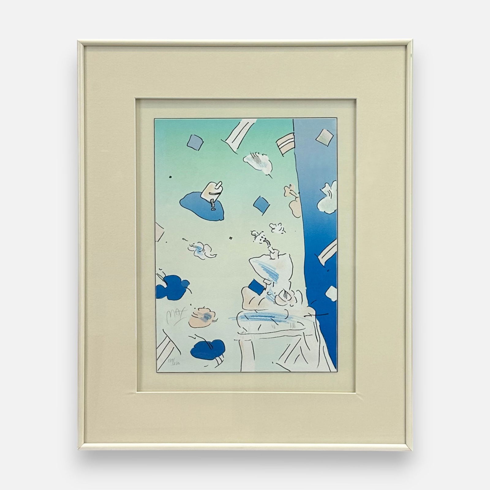 Peter Max "Pique Dame" 1979 Signed Limited Edition Serigraph Framed Print (1 of 5)