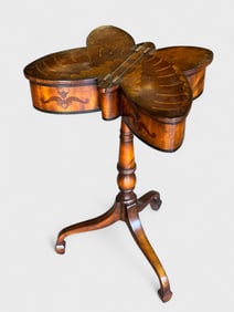 Theodore Alexander Marquetry Butterfly Accent Table