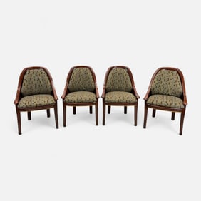 Set of Four Willlem Smith Art Deco Style Armchairs