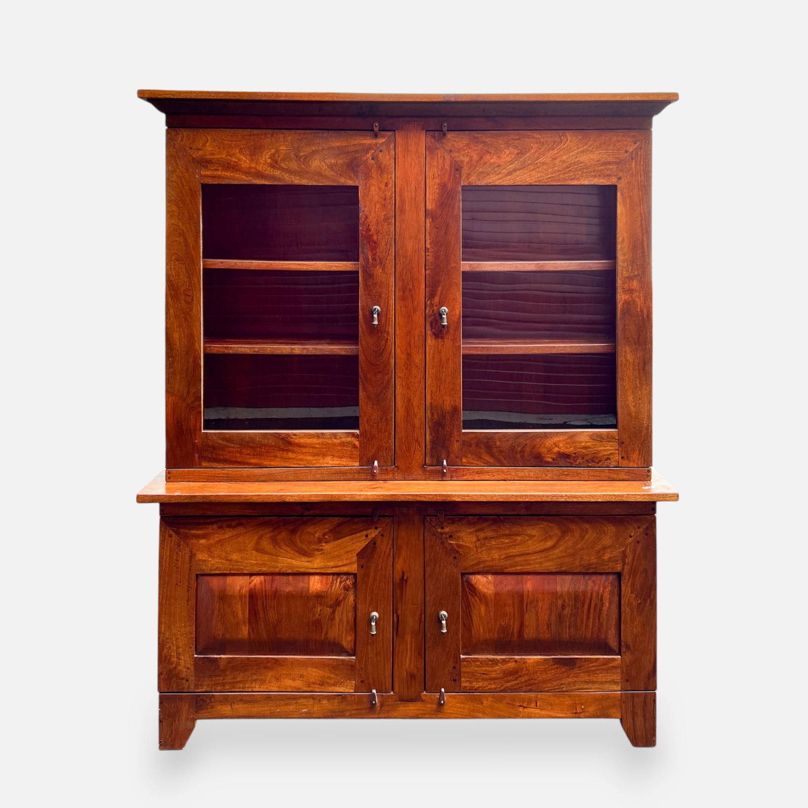 Crate & Barrel Basque Mango Wood Farmhouse Buffet Hutch #1 (1 of 8)