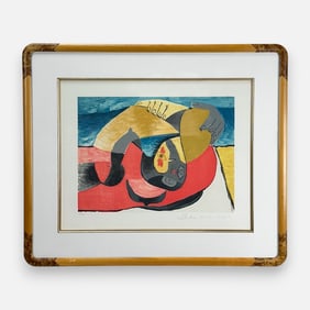 Pablo Picasso (After) "Femme Couchee" Lithograph Limited Edition Framed Print