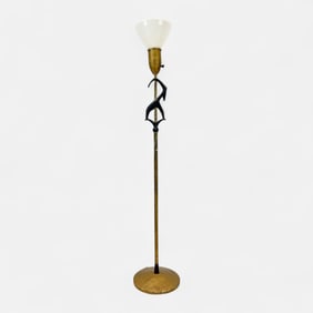 Rembrandt Antelope Gazelle Art Deco MCM Floor Lamp