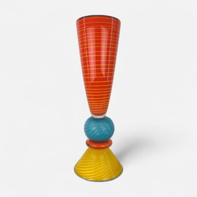 Bruce Pizzichillo & Dari Gordon Large Art Glass Vase