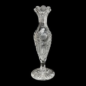 American Brilliant Cut Glass Vase