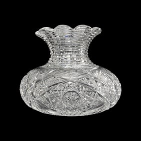 American Brilliant Cut Glass Vase