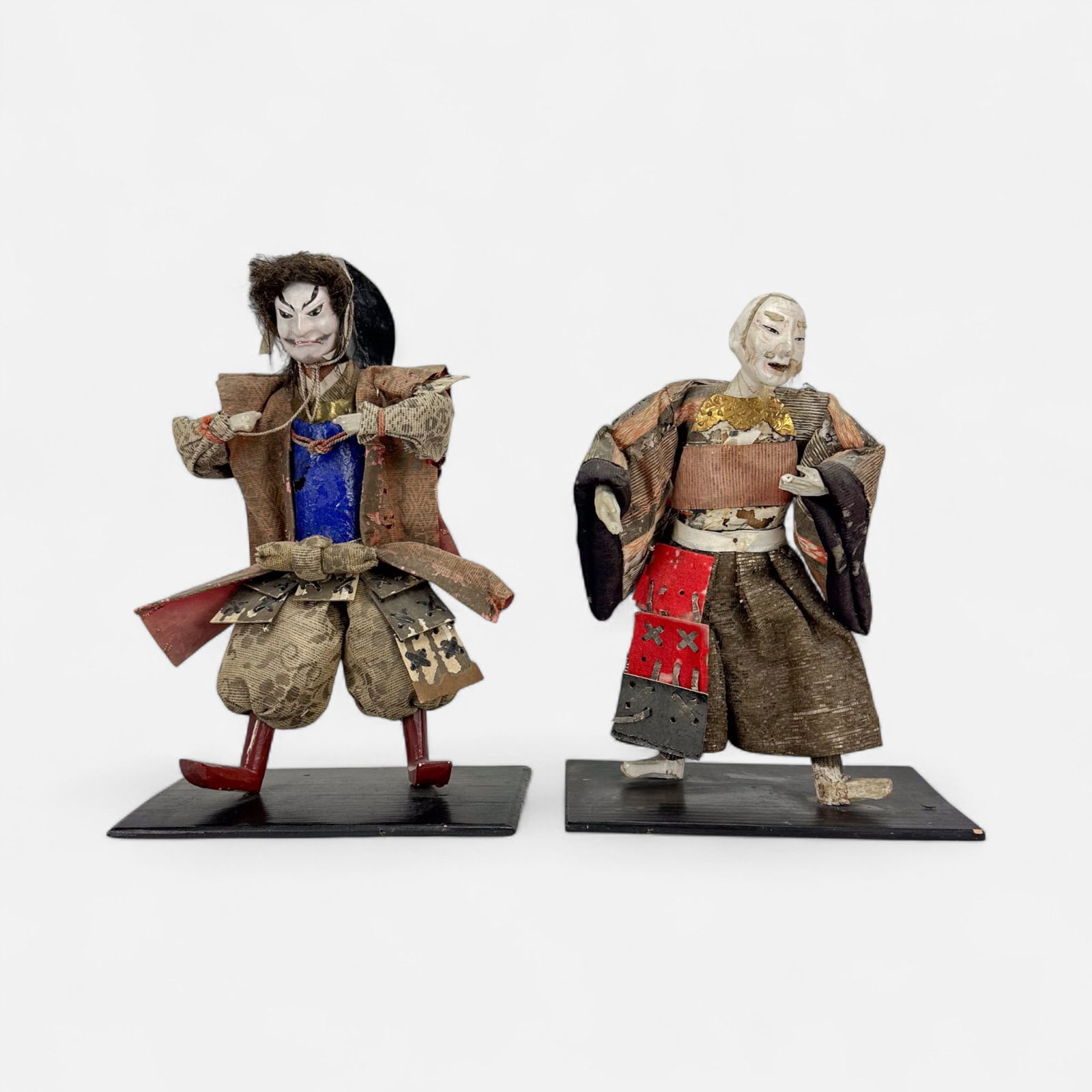 Two Antique 19thC Japanese Ningyo Dolls on Stands (1 of 7)