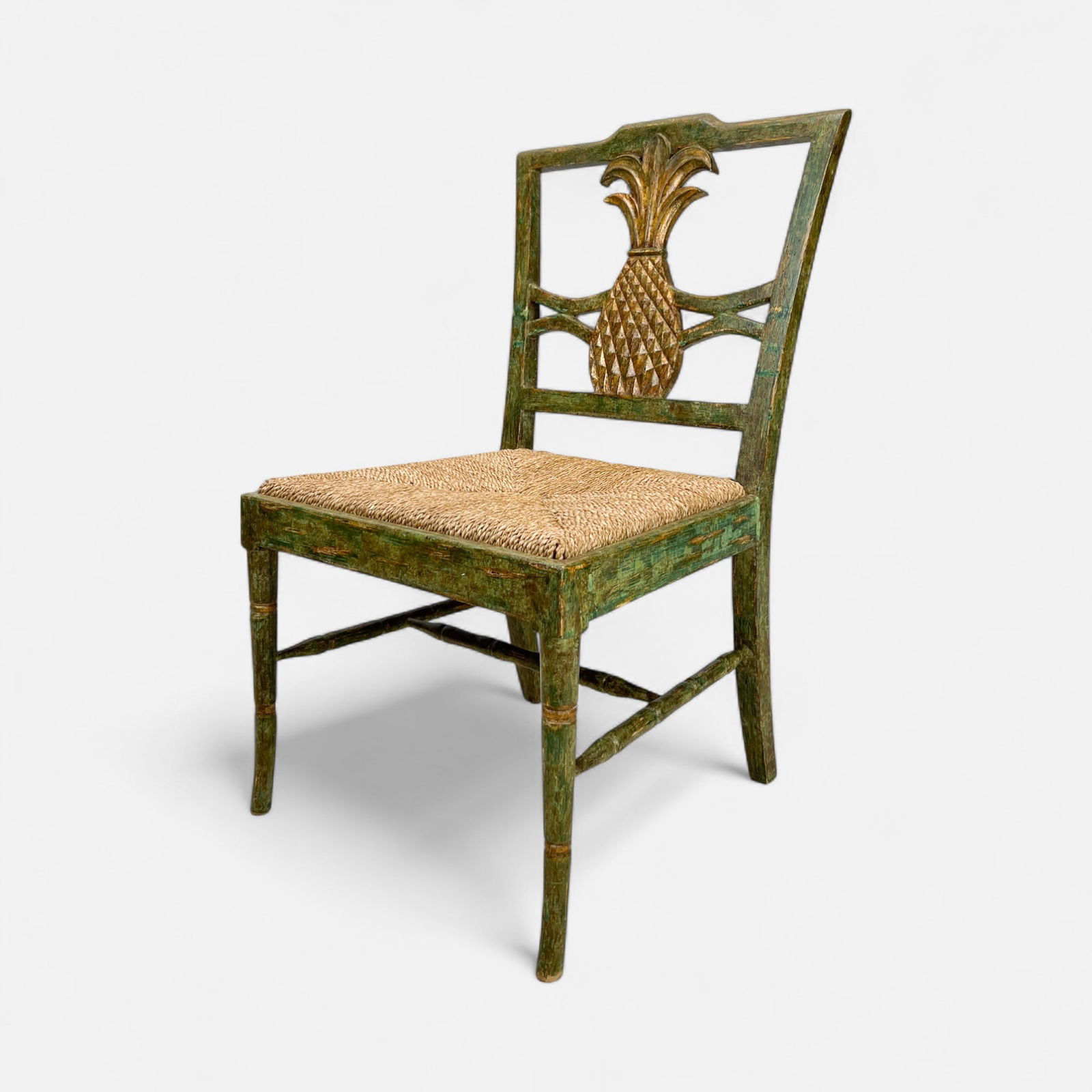 Nancy Corzine Pineapple Side Chair: Very good condition. Apparently unsigned, we are very confident in the attribution to Nancy Corzine. Please see our previous auction with marked Nancy Corzine furniture for reference. Simple integrate