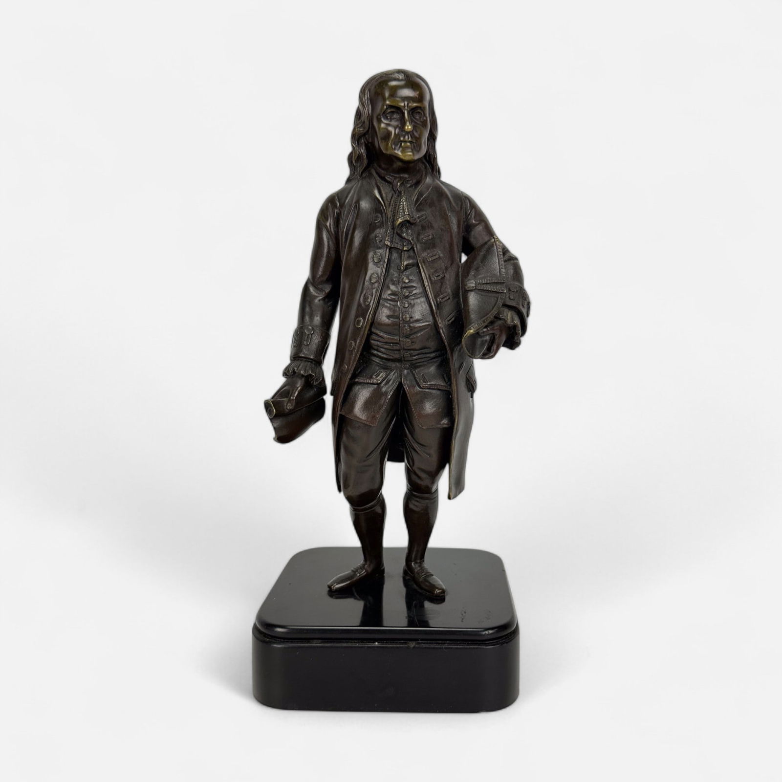 Antique 19thC Bronze Figure of Benjamin Franklin (1 of 6)