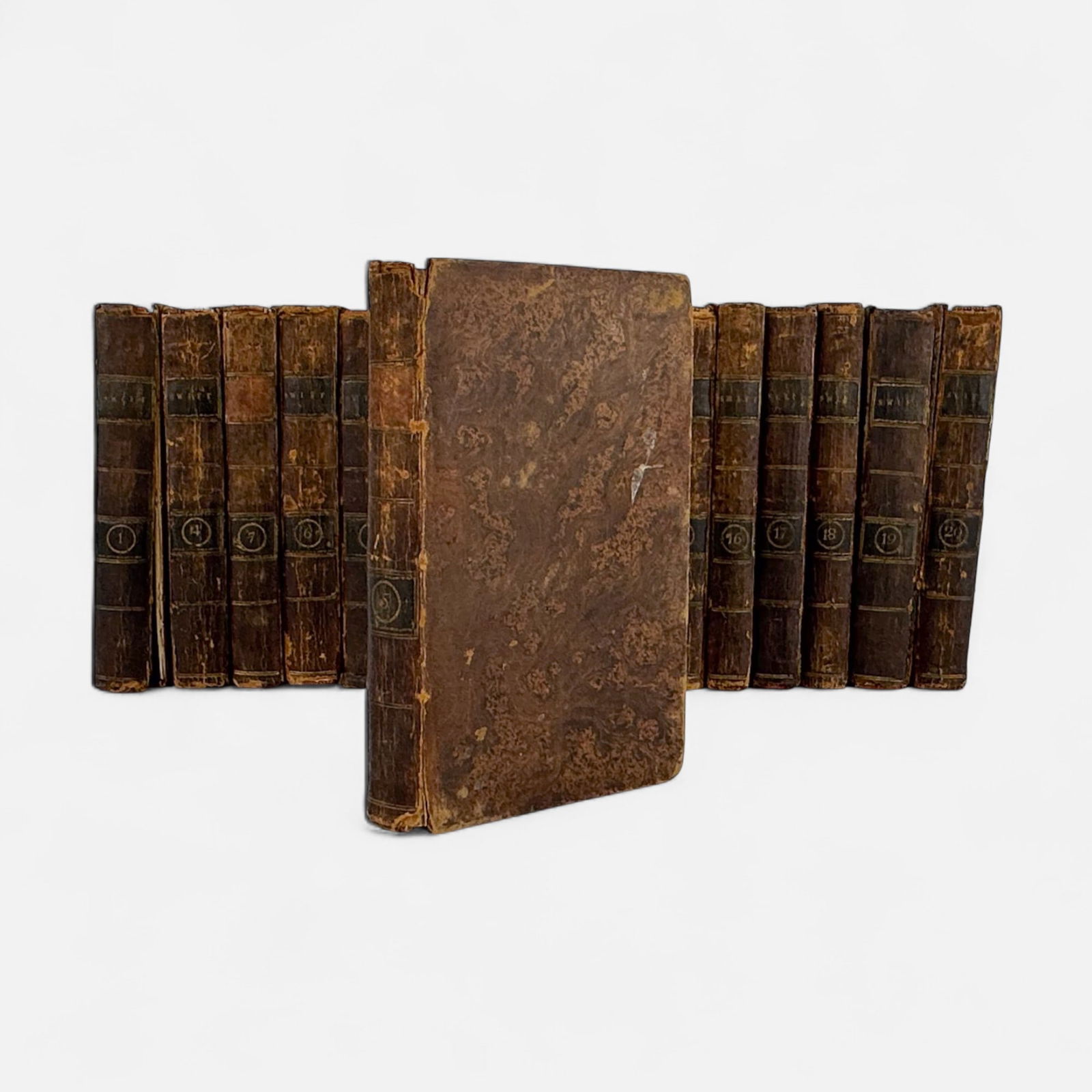 Antique 18thC George Faulkner Works & Letters of Jonathan Swift Sixteen Leather Bound Books (1 of 14)