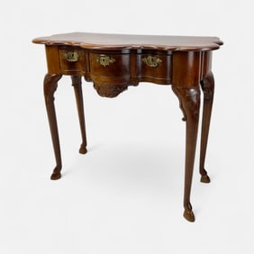 Antique 19thC Mahogany Dressing Table w/Paw Feet